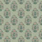 Sibylla Wallpaper - Green - by Boråstapeter