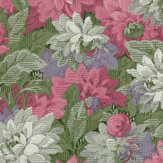 Delilah Wallpaper - Fuscia - by Boråstapeter