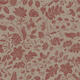 Isidor Wallpaper - Red - by Boråstapeter
