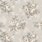 Helena Wallpaper - Grey - by Boråstapeter