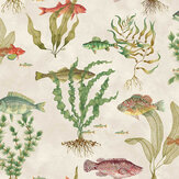 Tranquil Tides Wallpaper - Earthen / Linen - by Isabelle Boxall