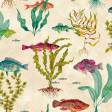 Tranquil Tides Wallpaper - Oyster / Multi - by Isabelle Boxall