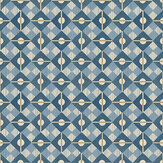 Kite Wallpaper - Denim / Ink - by Isabelle Boxall