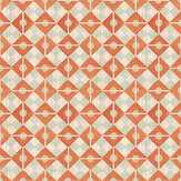 Kite Wallpaper - Marmalade / Celadon - by Isabelle Boxall. Click for more details and a description.