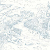 Cuckmere Haven Wallpaper - Powder Blue - by Isabelle Boxall