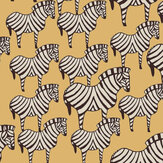 Zebra Wallpaper - Yellow - by Boråstapeter. Click for more details and a description.