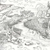 Cuckmere Haven Wallpaper - Charcoal - by Isabelle Boxall