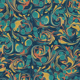 Eddy Wallpaper - Celestial / Flame - by Isabelle Boxall