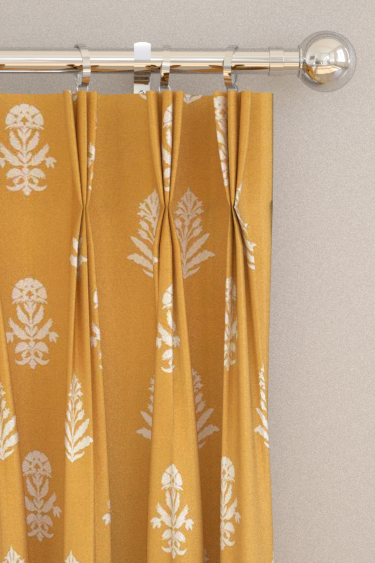 Dabu Curtains - Tumeric - by Sanderson. Click for more details and a description.