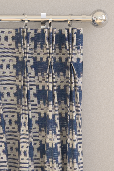 Akan Curtains - Indigo - by Sanderson. Click for more details and a description.