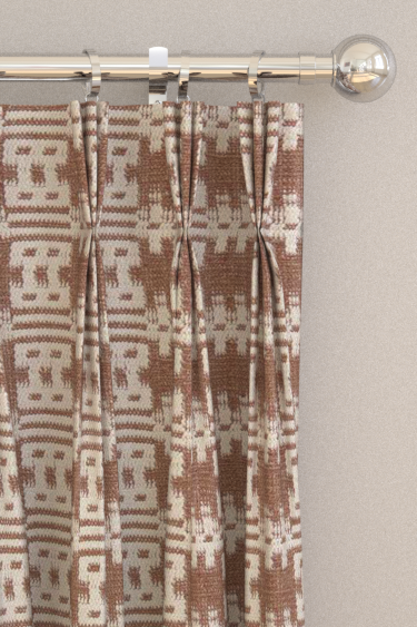 Akan Curtains - Cocoa - by Sanderson. Click for more details and a description.