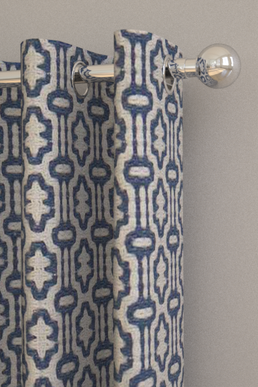 Matmi Curtains - Indigo - by Sanderson. Click for more details and a description.