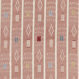 Safar Fabric - Pink Pepper / Multi - by Sanderson