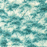 Boschetto Wallpaper - Teal - by Clarke & Clarke. Click for more details and a description.