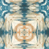 Kalia Wallpaper - Midnight / Antique - by Clarke & Clarke