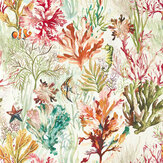 Oceana Wallpaper - Coral - by Clarke & Clarke