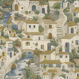 Monteroso Wallpaper - Beige / Blue - by Albany