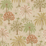 Solana Wallpaper - Coral / Beige - by Albany