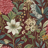 Clematis Wallpaper - Berry - by Albany