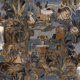Sunset Carnival Wallpaper - Navy - by Albany