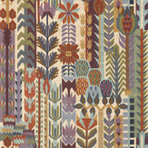 Kuparr Wallpaper - Burgundy / heather - by Harlequin
