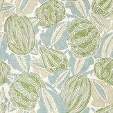 Zenith Wallpaper - Pine / seaglass - by Harlequin