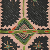 Brocha Wallpaper - Blush / charcoal - by Harlequin