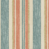 Cloudline Wallpaper - Teal/ Spice - by G P & J Baker