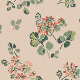 Forest Flower Wallpaper - Plaster - by G P & J Baker