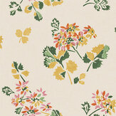 Forest Flower Wallpaper - Spice/ Ochre - by G P & J Baker