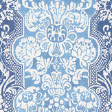 Marigold Wallpaper - Blue - by G P & J Baker