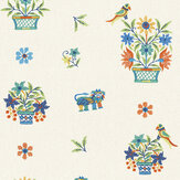 Roar Stitch Wallpaper - Jewel - by G P & J Baker