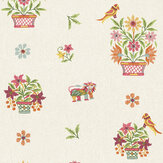 Roar Stitch Wallpaper - Green - by G P & J Baker