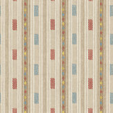 Tradewind Wallpaper - Red/ Blue - by G P & J Baker
