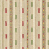 Tradewind Wallpaper - Red/ Green - by G P & J Baker