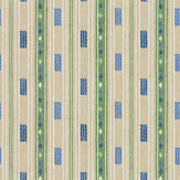 Tradewind Wallpaper - Blue/ Green - by G P & J Baker