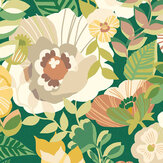 Poppies & Pansies Wallpaper - Forest Grove - by Ohpopsi