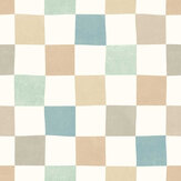 Disco Check Wallpaper - Seafoam Mix - by Ohpopsi