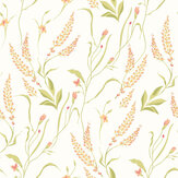 Springtime Meadow Wallpaper - Honey & Peach - by Hoopla Walls