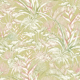 Tropical Canopy Wallpaper - Lush Greens - by Hoopla Walls