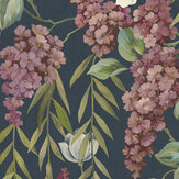 Buddleia Wallpaper - Navy - by Albany