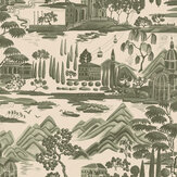 Lake Como Wallpaper - Forest Green - by Sandberg