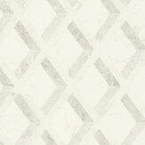 Tarsia Wallpaper - Grey - by Versace