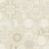 Art De La Table Wallpaper - Beige/ Cream - by Versace
