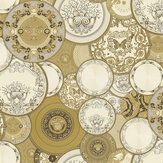 Art De La Table Wallpaper - Gold - by Versace