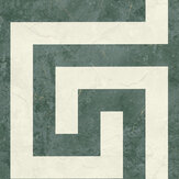 Greek Wallpaper - Green - by Versace