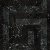 Greek Wallpaper - Black  - by Versace