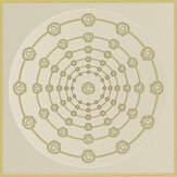 I Love Baroque Wallpaper - Gold/ Beige - by Versace