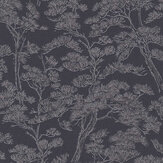 Zen Branches Wallpaper - Midnight Blue - by Metropolitan Stories. Click for more details and a description.
