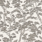 Zen Branches Wallpaper - Charcoal - by Metropolitan Stories. Click for more details and a description.